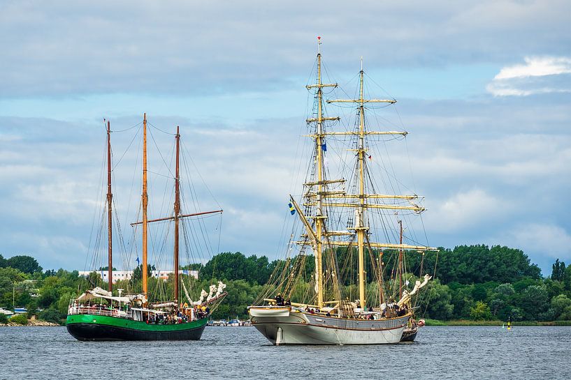 Segelschiffe auf der Hansesail in Rostock par Rico Ködder