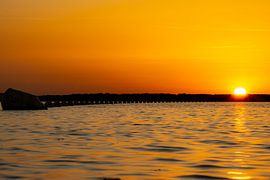 Sonnenuntergang an der Küste von Zeeland von Melanie van den berg Photography