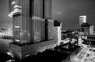 'De Rotterdam' by night van Pieter Wolthoorn thumbnail