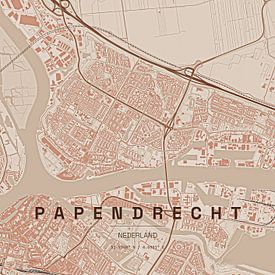 Stadtplan von Papendrecht von Stef van Campen