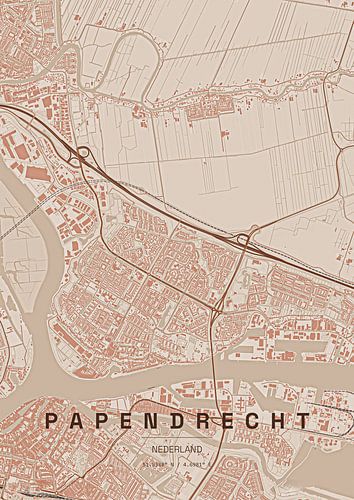 Stadtplan von Papendrecht