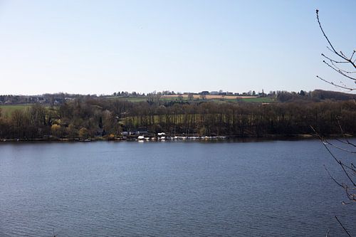 Impressies van het Baldeney-meer in Essen, Duitsland