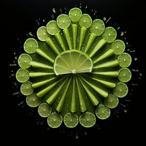 Künstlerische Limette