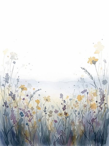 Wilde tropische Wiese Botanische Wandkunst von coretan tangan