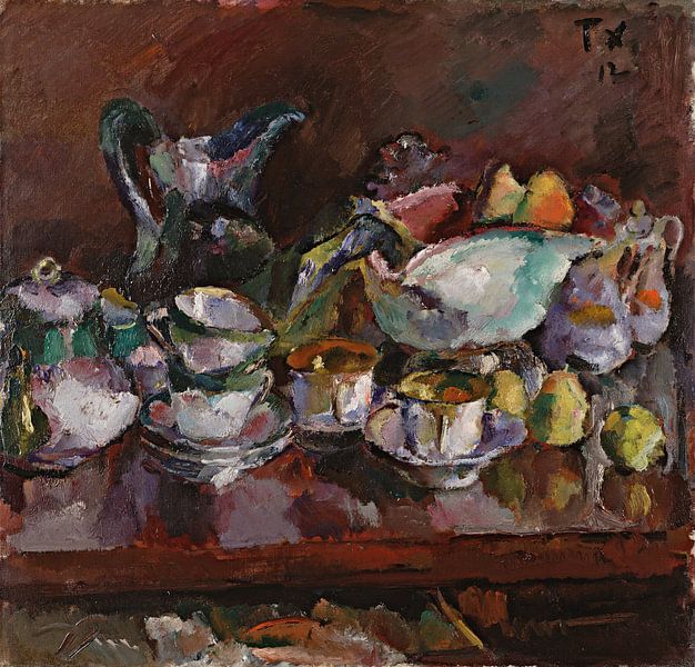 Anton Faistauer, Nature morte avec tasses à café, 1912 par Atelier Liesjes