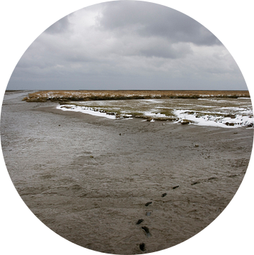 Het haventje van Noordpolderzijl in de winter van Bo Scheeringa Photography