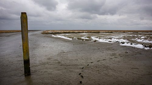 Le petit port de Noordpolderzijl en hiver
