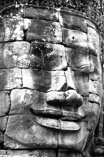 Echoes of the Past: Bayon in Black and White by Frank Photos