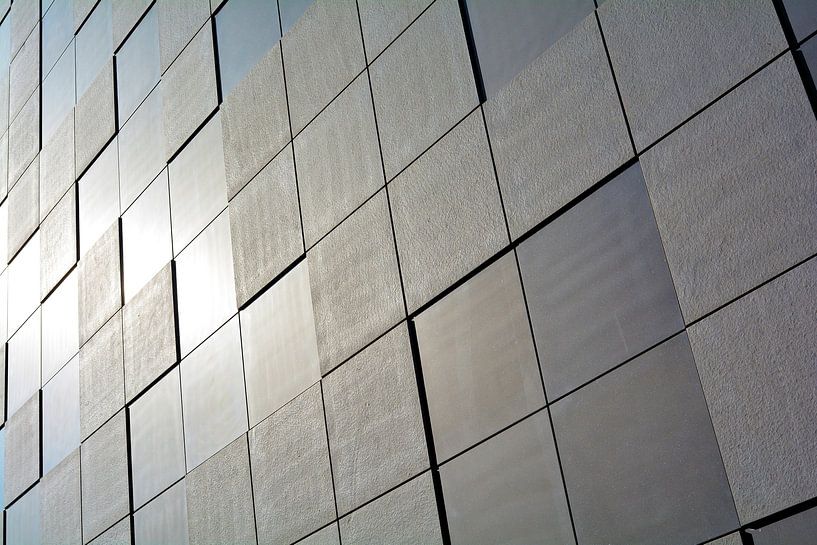 Fassade aus Betonplatten von Heiko Kueverling