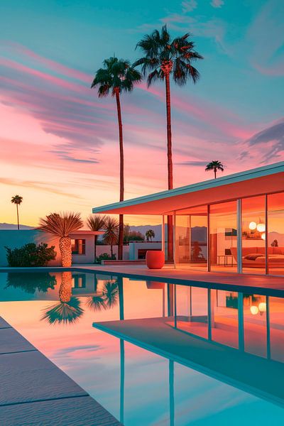Fin de journée à la piscine par Philippe HUGONNARD