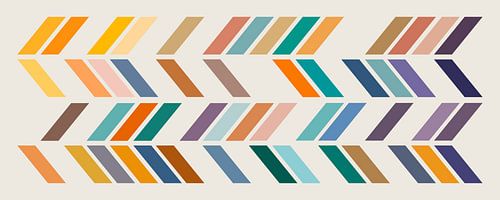 Gekleurde lijnen compositie