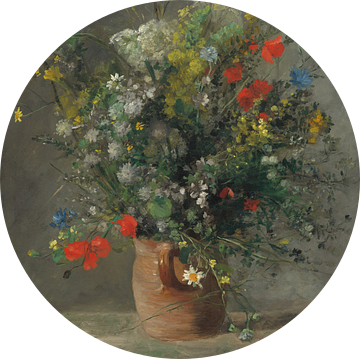 Bloemen in een vaas, Pierre-Auguste Renoir