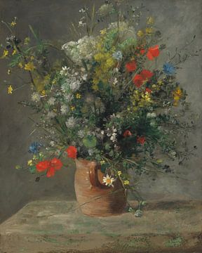 Bloemen in een vaas, Pierre-Auguste Renoir