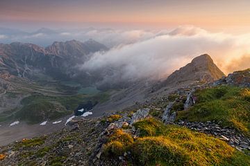 Alpen Soiernspitze Gipfel Sonnenaufgang von Jiri Viehmann