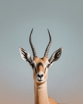 Portret van een gazelle van fernlichtsicht