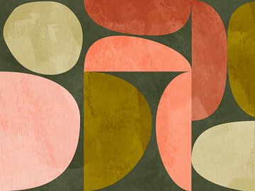 Geometry, organic shapes, earth colours by Ana Rut Bre