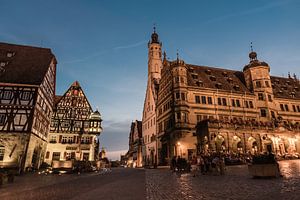 Rothenburg ob der Tauber nachtzicht van Werner Lerooy