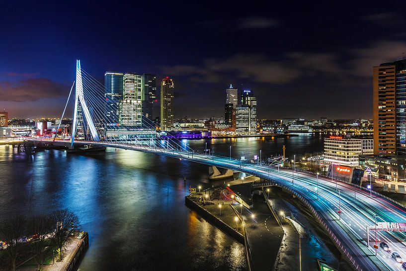 Skyline Rotterdam aan de Maas van Rob van der Teen
