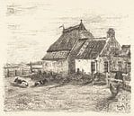 Ameland, Hütten bei Nes, Otto Hanrath, 1925 von Atelier Liesjes Miniaturansicht