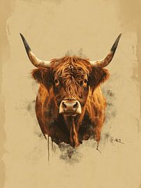 Majestic Rest - The Highland Lord - Scottish Highlander by Eva Lee