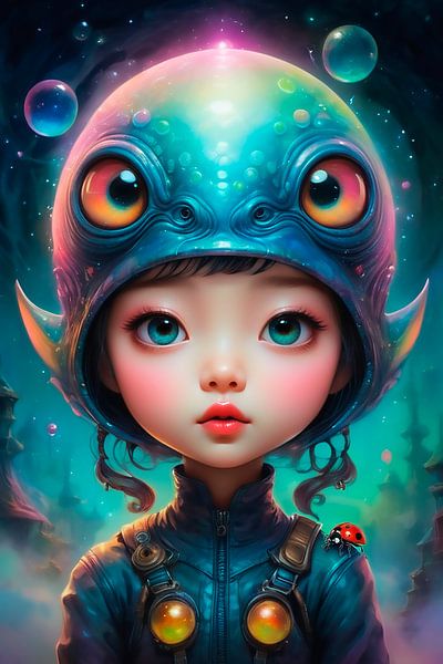 Alien girl... by Ans Bastiaanssen