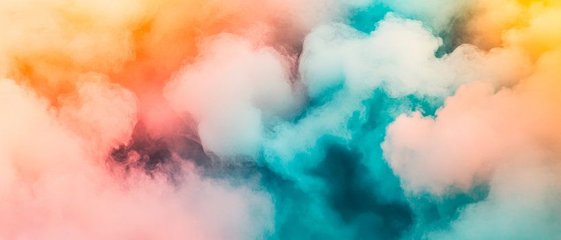 Kleurrijk wolkenlandschap van Poster Art Shop