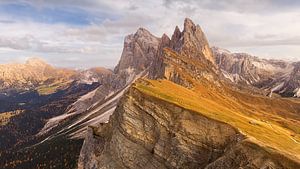 Die Seceda ein Berg in Südtirol in Italien