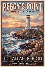 Peggy's Point Lighthouse, Canada by Ted Decker