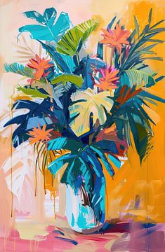 Vivid Botanic Clash by Kunst Kriebels