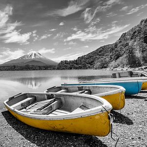 Malerischer Shoji-See mit Fuji | colorkey