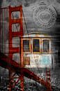 City Art SAN FRANCISCO Collage II van Melanie Viola thumbnail