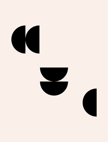 Cirkels. Retro jaren 20 vintage geometrische vorm Nr. 14