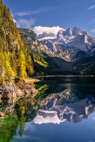 Herfst aan het Gosau meer - Salzburger Land - Oostenrijk