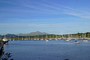 Hafen am Dunstaffnage Castle, Schottland, Vereinigtes Königreich