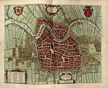 Haarlem, Stadtplan Joan Blaeu 1652 von Atelier Liesjes Miniaturansicht