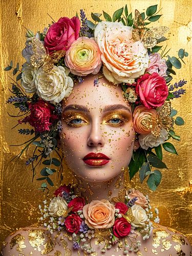 A floral portrait