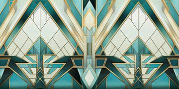 Geometrisch Patroon in Art Deco Stijl van Whale & Sons