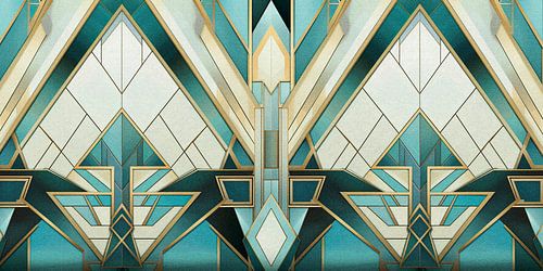 Geometric Pattern in Art Deco Style