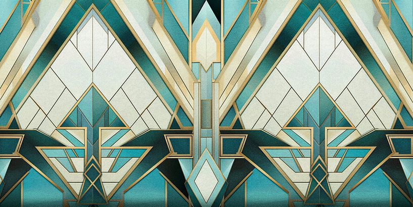 Geometric Pattern in Art Deco Style by Whale & Sons