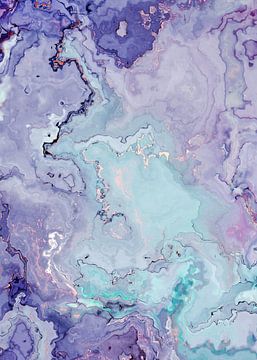 marble abstraction art purple blue  #marble by JBJart Justyna Jaszke