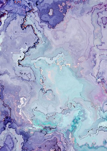 marbre abstraction art violet bleu #marbre
