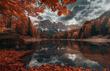 Bergromantiek in herfstkleed van fernlichtsicht