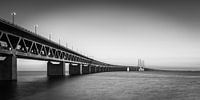 Die Öresundbrücke in schwarz-weiß von Henk Meijer Photography Miniaturansicht