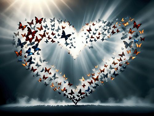 Hart van vlinders