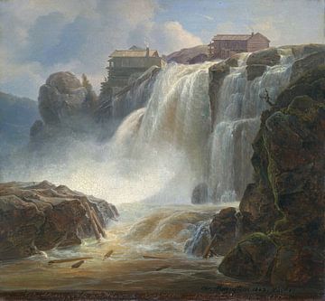 Christian Morgenstern, Der Wasserfall Haugsfossen bei Modum in Norwegen, 1843