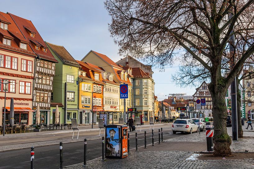 Erfurt Cathedral Square by Mixed media vector arts