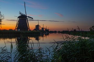 Die Windmühlen von Kinderdijk, Niederlande von Gert Hilbink