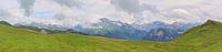Panorama van bergen in de Franse Alpen