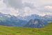 Panorama van bergen in de Franse Alpen van Kristof Lauwers