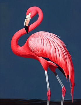 Amerikanischer Flamingo (AI) von Raymond Wijngaard